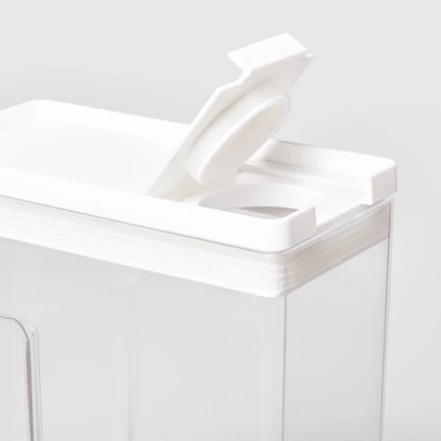 8"W X 4"D X 11.5"H Plastic Food Storage Container With Snap Lid Clear - Brightroom™ 4 8"W X 4"D X 11.5"H Plastic Food Storage Container With Snap Lid Clear - Brightroom™ - Image 4