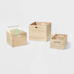 Small Decorative Light Wood Crate Natural - Brightroom™ -Brightroom Sales GUEST 1433e760 ccd4 4d74 8b8b fdcc848f7469 2