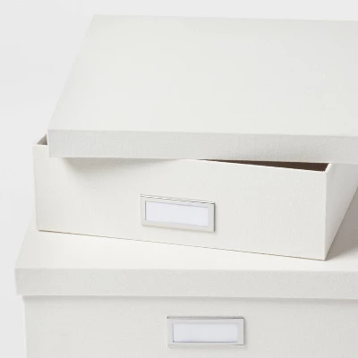 Canvas Desk Storage Box Set Of 2 - Brightroom™ 2 Canvas Desk Storage Box Set Of 2 - Brightroom™ - Image 2