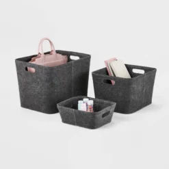 Felt Basket With Stitching - Brightroom™ -Brightroom Sales GUEST 28a9503f a4a1 4ba4 a7de 0e2505b67450