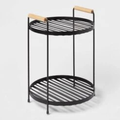 Round Vanity Organizer With Wood Handles - Brightroom™ -Brightroom Sales GUEST 29595118 98ba 4b78 8812 6ac78477e421