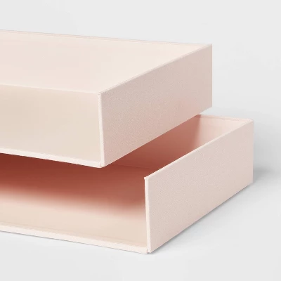 Canvas Letter Tray Organization Set Of 2 - Brightroom™ 2 Canvas Letter Tray Organization Set Of 2 - Brightroom™ - Image 2