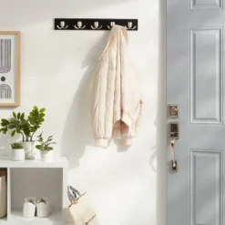 Modern Octopus 5 Rail Nickel Hooks Black - Brightroom™