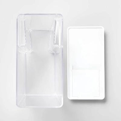 8"W X 4"D X 11.5"H Plastic Food Storage Container With Snap Lid Clear - Brightroom™ 2 8"W X 4"D X 11.5"H Plastic Food Storage Container With Snap Lid Clear - Brightroom™ - Image 2