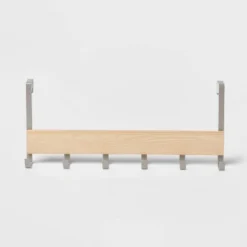 Large Over The Door Hook With Wood 6 Hooks - Brightroom™ 7 Large Over The Door Hook With Wood 6 Hooks - Brightroom™ -Brightroom Sales GUEST 427b723e 2d59 4066 b9a9 dd53d42e3056