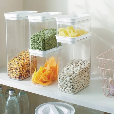 5pc Airtight Canister Set White - Brightroom™ 1 5pc Airtight Canister Set White - Brightroom™