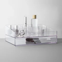 Bathroom Plastic Extra Large Cosmetic Organizer Clear - Brightroom™ -Brightroom Sales GUEST 7699a630 77d0 4c15 991b 3a57e72f815a