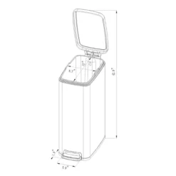 45L Slim Step Trash Can - Brightroom™ 7 45L Slim Step Trash Can - Brightroom™ -Brightroom Sales GUEST 869a5ad1 0687 49c5 986b a36d11f424d8