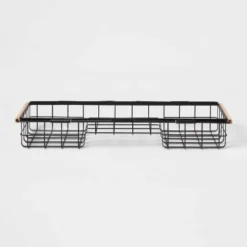 Metal Bathtub Caddy With Wood Handles - Brightroom™ -Brightroom Sales GUEST 923e8486 a4a4 45b8 bab0 811c8f0563d3