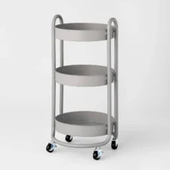 3 Tier Round Metal Utility Cart - Brightroom™ -Brightroom Sales GUEST a3f8786e 2813 41c1 b303 d6f067556317
