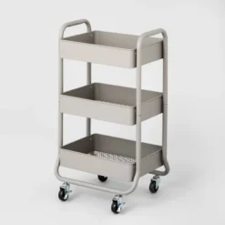 3 Tier Metal Utility Cart - Brightroom™ -Brightroom Sales GUEST b751237f 152d 4bb9 85de 6c42ef255a3f