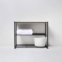 3 Tier Shoe Rack Black Metal With Natural Wood - Brightroom™ 13 3 Tier Shoe Rack Black Metal With Natural Wood - Brightroom™ -Brightroom Sales GUEST c136b996 a47b 4cd3 9536 a26df1deb6a1