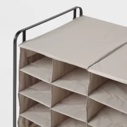 4 Tier Rolling Cubby Shoe Rack Gray - Brightroom™ -Brightroom Sales GUEST d3148ae5 1317 4a27 96a4 b1e9f2da163b