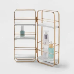 Foldable Shelf Countertop Organizer Brass - Brightroom™ 3 Foldable Shelf Countertop Organizer Brass - Brightroom™ -Brightroom Sales GUEST d664cfd4 0de1 4ef6 8797 ef39fc3e15ee